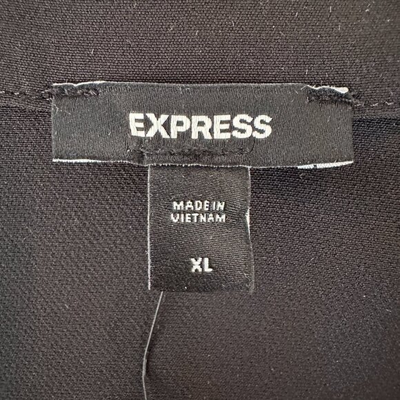 NWT XL (16) Black Express Tuxedo Double Breasted Blazer Romper - Picture 12 of 16